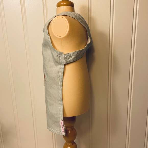 American Girl - Grey Paint Splatter Smock Apron (Rare) - Picture 5 of 5